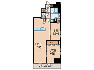 ブランズ大阪松屋町(601)の物件間取画像